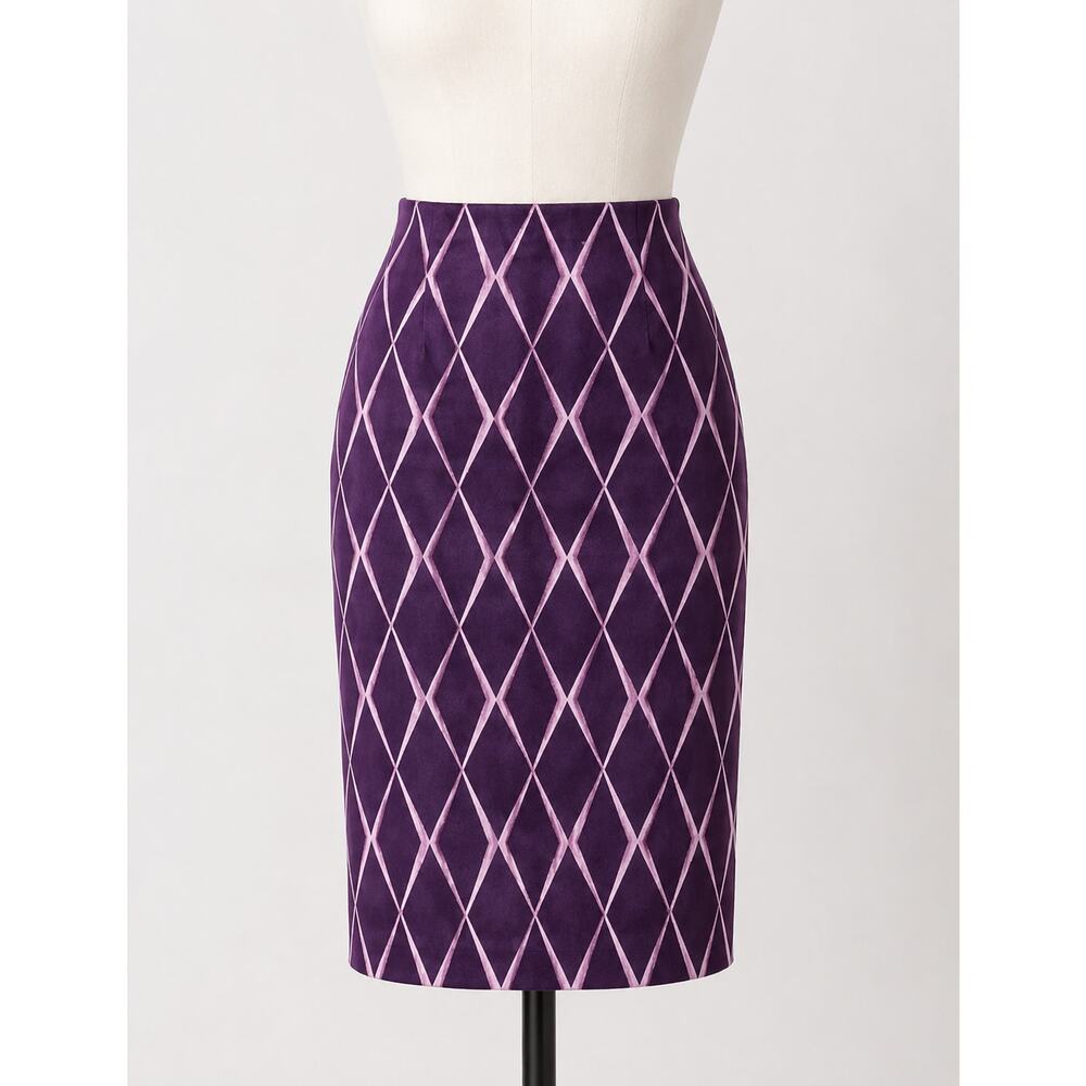 Tocca | Wool Skirt Embroidered Purple Pink 4